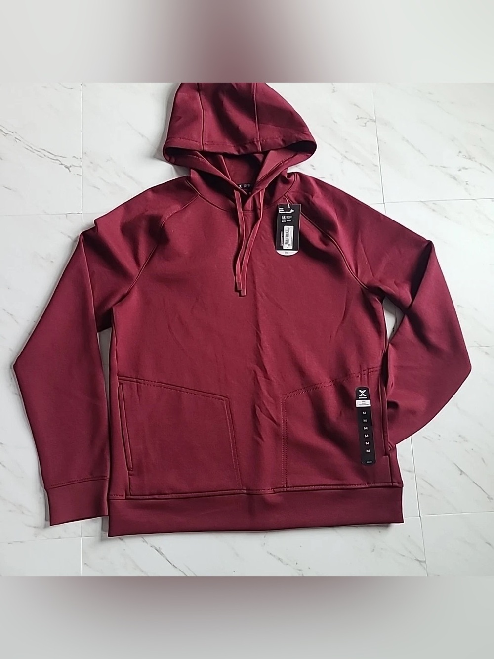 Xersion Maroon Train Scuba Popover Hoodie Size 2XL NWOT
